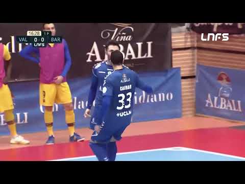 Gol Pablo Ibarra (1-0) Viña Albali Valdepeñas - Barça FS. J13, 1Div. LNFS