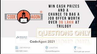 Download the video "Codenation CODEAGON 2021 || Questions Only"