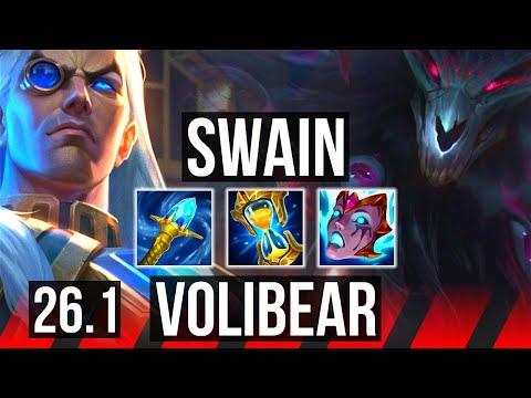 SWAIN vs VOLIBEAR (TOP) | 9k gold comeback, Good KDA: 14/2/21, 47K damage | KR Diamond | 26.1