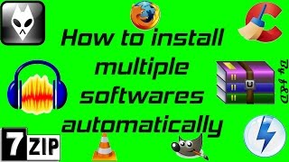 How to install multiple softwares automatically with Universal silent switch finder & Command prompt