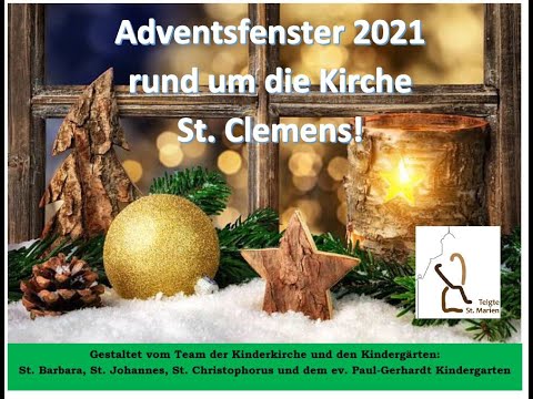 Heilige Barbara Adventsfenster Telgte