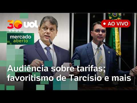 Tarifaço no Brasil: Flávio Bolsonaro discursa nos EUA; Datafolha: Tarcísio favorito em SP e+ ao vivo