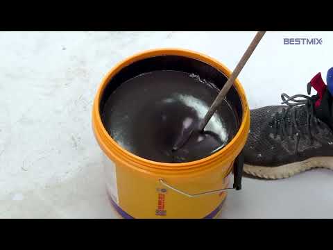 BestSeal BP411   Thi công chống thấm tường tầng hầm bằng chất chống thấm gốc Bitumen