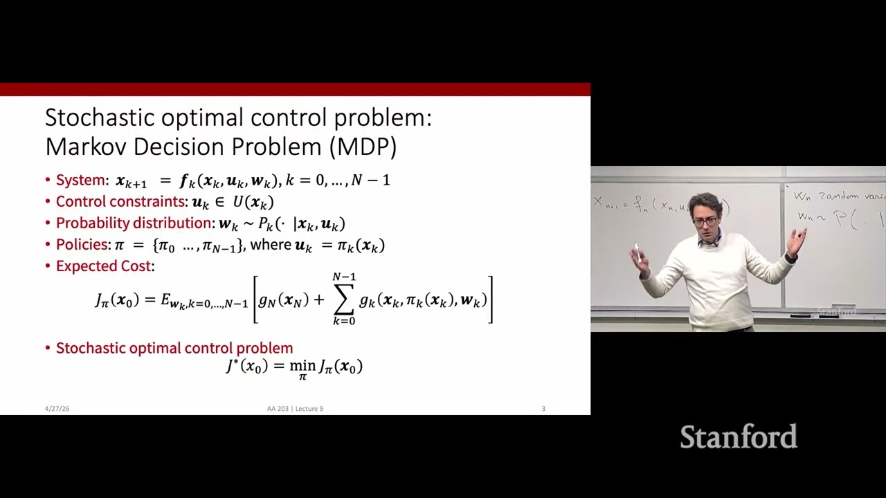 Stanford AA203 Optimal and Learning-Based Control | Spring 2026 | Lecture 9: Stochastic Dyn. Program