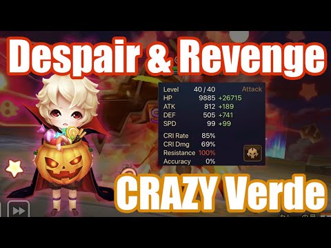 【Summoners War | Curry's RTA】All revenge? swift & revenge? This is new style verde with desp & rev!!