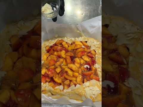 HOW TO MAKE PEACH TART OR PEACH GALETTE PART 2 #cooking #easybake #baking