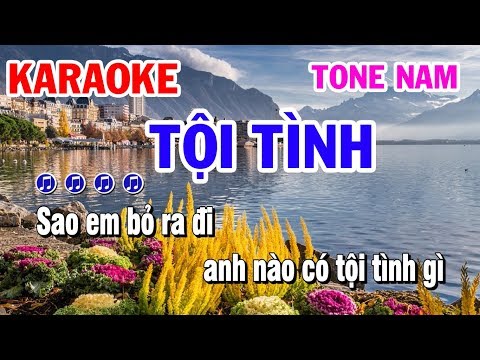 Tội Tình | Karaoke | Nhạc Sống Tone Nam Beat Chuẩn Nhất Năm 2019 | Karaoke Thanh Hải