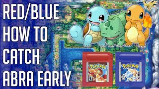 Pokemon Red Blue Where To Catch Abra - How To Get Abra Early Game Gen 1 North of Cerulean City