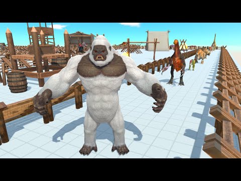 New King Kong ICE Oasis Death Run Tour | Animal Battle Revolt Siulator