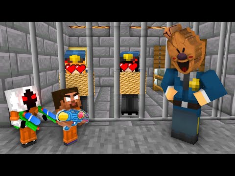 Minecraft, HEROBRINE and ENTITY PRISON BREAK + ICE SCREAM Curse & Apocalypse