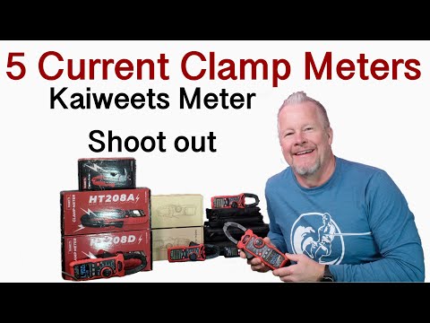 5 Clamp Meters Compared - Kaiweets Clamp meter shoot out #kaiweetsclampmeter #HT206B #HT206D #HT208