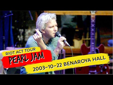 Pearl Jam 2003-10-22 Benaroya Hall, Seattle [YouthCare Benefit]