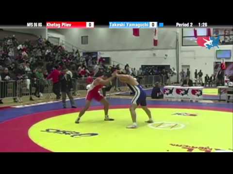 96 KG Consolation QF - Khetag Pliev CAN vs Takeshi Yamaguchi JPN