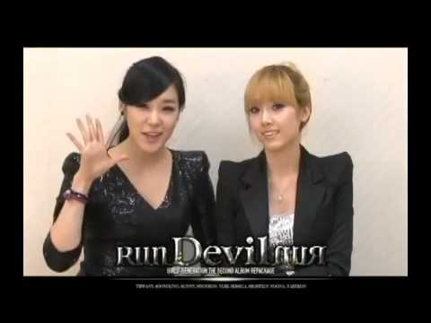 [100330] SNSD (소녀시대) Jessica & Tiffany - Run Devil Run Interview (iPhone)