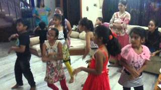 Hera Lalan's Birthday Party - Kids dancing on 'The Ketchup Song'
