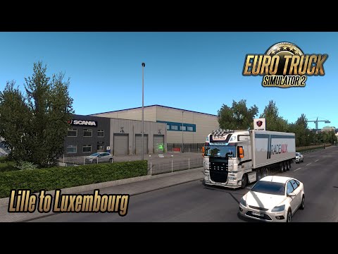 Euro Truck Simulator 2 1.38 Open Beta - DAF XF105 - Lille to Luxembourg