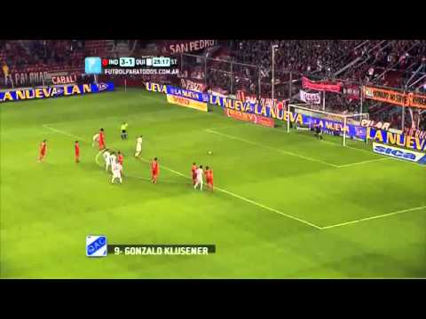 Gol de Klusener Independiente 3 Quilmes 2 Fecha 7  Torneo Primera División 2014