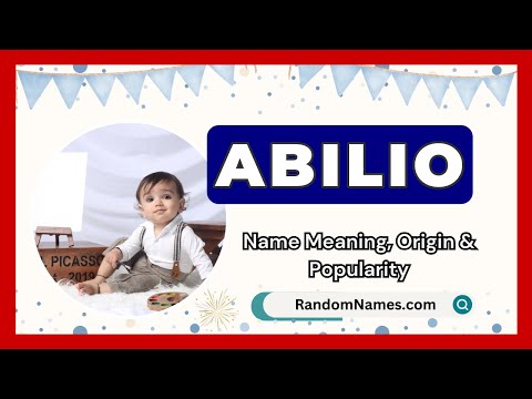 Abilio - Baby Boy Name Meaning, Origin & Popularity - RandomNames.com