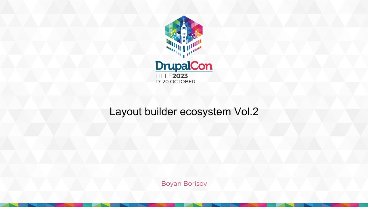 MAKERS & BUILDERS - Layout builder ecosystem Vol.2