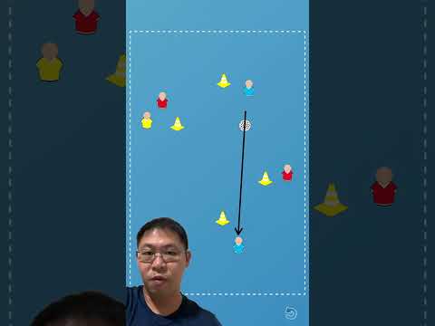 Quick 1-2 Passing Drill #floorball #drill