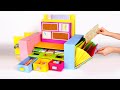 Bright And Colorful Cardboard Desktop Organizer For All Your Stationary