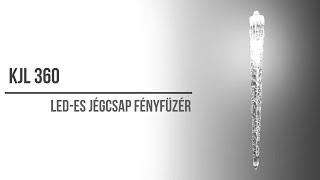 Vonkajšia reťaz kvapkajúce cencúle 15ks, 360LED studená biela, 5,6m IP44