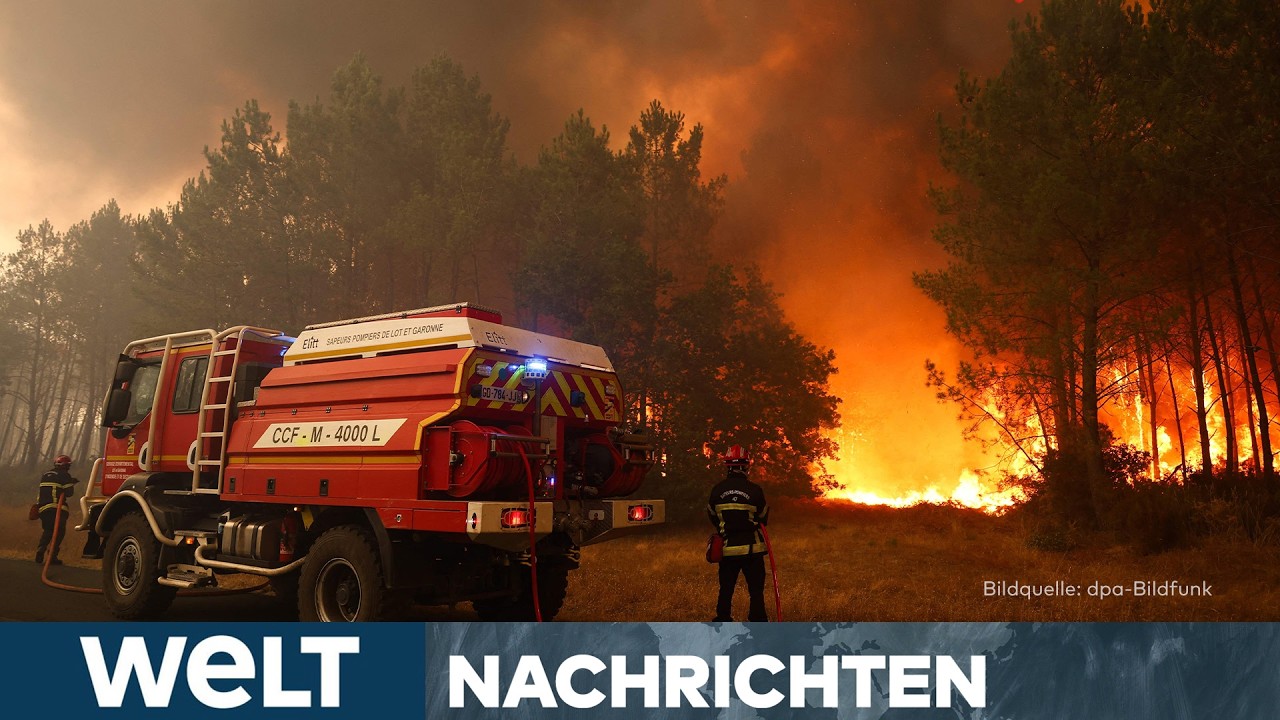 SÜDEUROPA IN FLAMMEN! Über 250.000 Menschen evakuiert – nationaler Notstand in Spanien! WELT STREAM