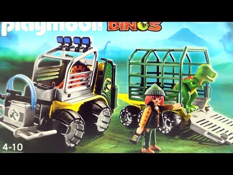 Playmobil Dinos Transport Vehicle with Baby T-Rex Dinosaur 5236 - Tyrannosaurus dinosaurs
