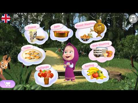 Masha and the Bear Child Games: Cooking Adventure Video