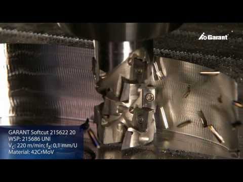 GARANT Eck- und Planfräsen -- Highspeedaufnahme