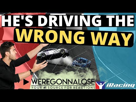 Driving the Wrong Way in iRacing | Nascar Racing Funny Gamer Video