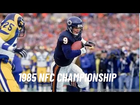 Jim McMahon Scores Twice & the Bears Bury the Rams! (Rams vs. Bears 1985 NFC Championship)