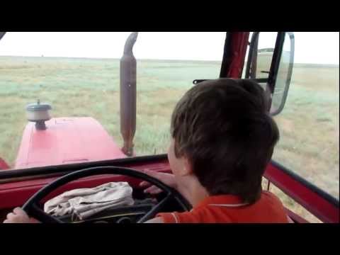 GIURGENI 54 - TRACTOR tractoare Romanesti Brasov driven by 10 year old son Alex (HD)