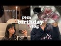 19th birthday vlog 🌷GLOW UP, new hair, clothing haul, clio pr package & so much good food!
