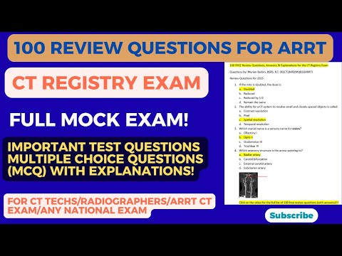 100 Must-Know CT Registry Review Questions (With Answers!) | Full Mock Exam (Part 1)
