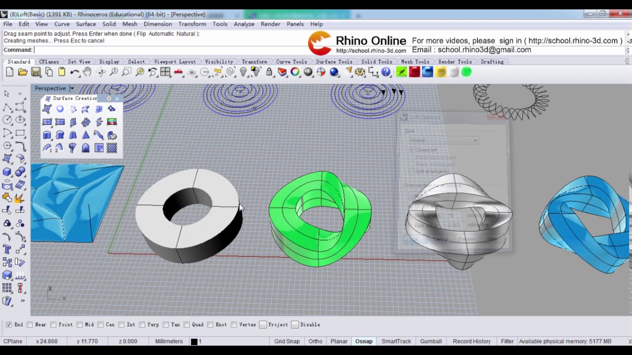 Rhino 3D Beginners Tutorial & Tips: Part 8（2）