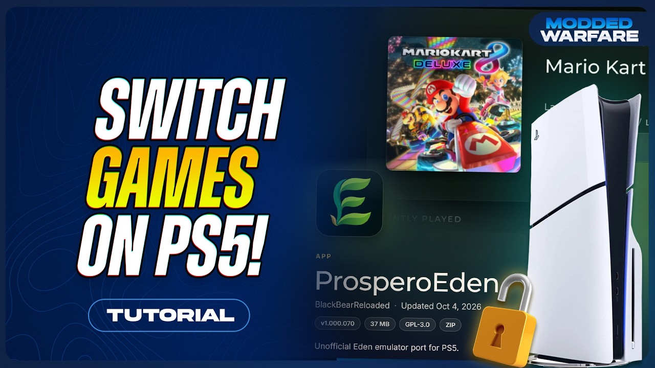 How to run your Switch games on a Jailbroken PS5! (13.60 or lower)