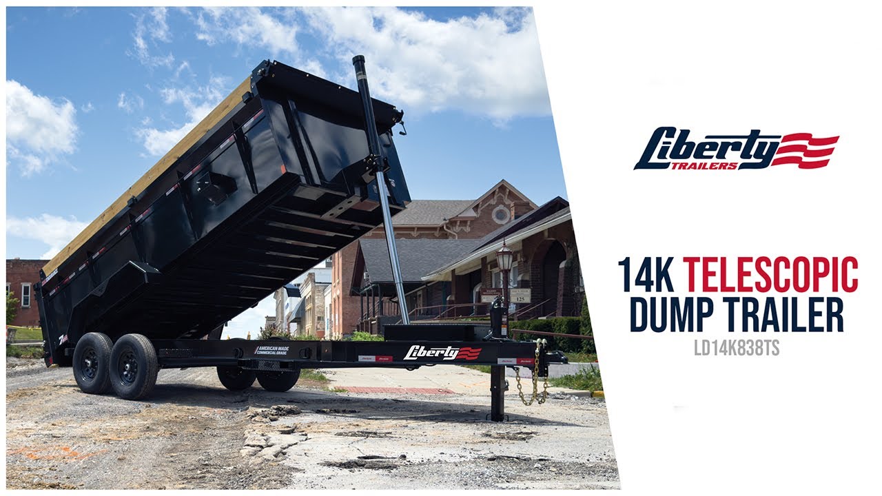LD14K83B8TS | 14K Heavy-Duty Telescopic Dump Trailer by Liberty Trailers