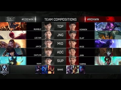 【S6全球總決賽】八強賽 ROX vs EDG #4