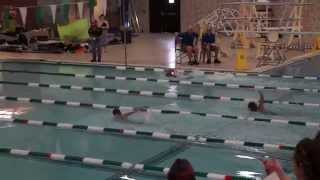 preview picture of video 'Ashlyn the river rat doing her best in one of her first swim meets!'