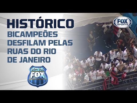 Ao vivo: Flamengo campeão da Libertadores comemora título com torcida pelas ruas do Rio!
