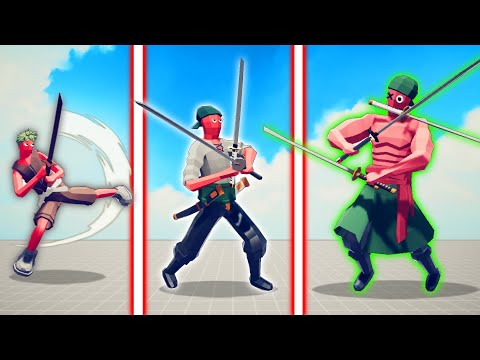 EVOLUTION OF RORONOA ZORO ( ONE PIECE ) | TABS - Totally Accurate Battle Simulator