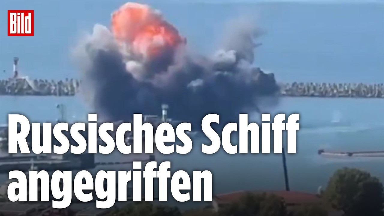 RUSSLAND: Explosion in Sotschi – Ukraine-Drohne greift russisches Schiff an