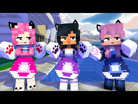 PAW DANCE FIRST MEET PRETTY APHMAU, LDSHADOWLADY, MEU SAN - MINECRAFT ANIMATION #shorts