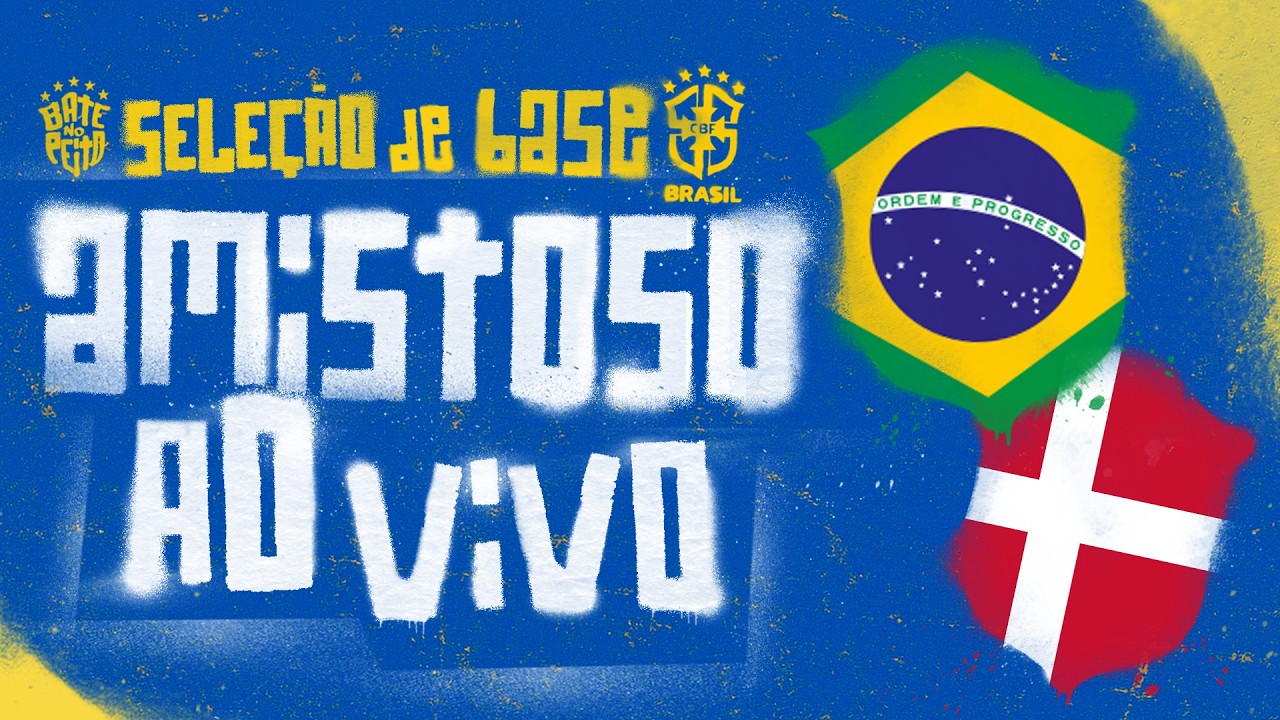 AO VIVO COM IMAGENS: BRASIL x DINAMARCA | AMISTOSO INTERNACIONAL SUB-20