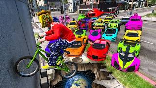TODOS CONTRA MI EN BICI! TREPO UNA PARED!! - GTA 5 ONLINE