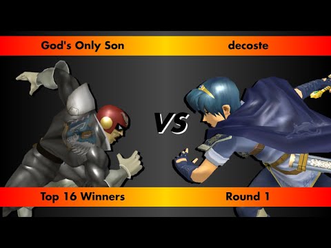NMBBQ Top 16 R1 - God's Only Son (Falcon) Vs. Decoste (Marth) - SSBM