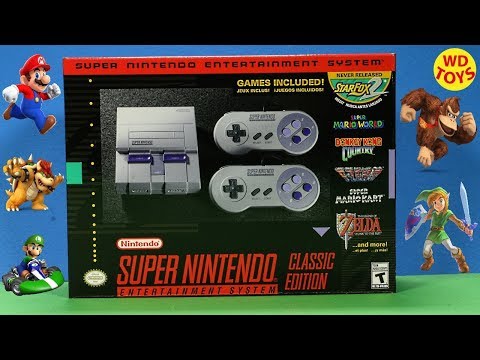 New SNES Super Nintendo Classic Unboxing Review Gameplay  of 21 Games