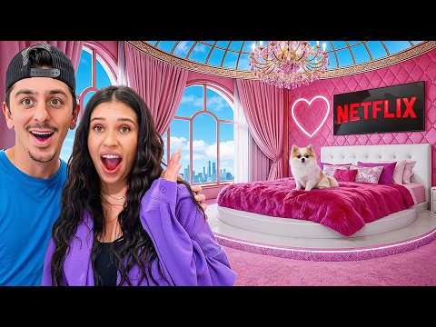 my girlfriend was sad.. So I Built Her DREAM Room!!