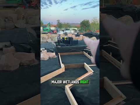 Massive Pond Build In Arizona 🌵 #shorts